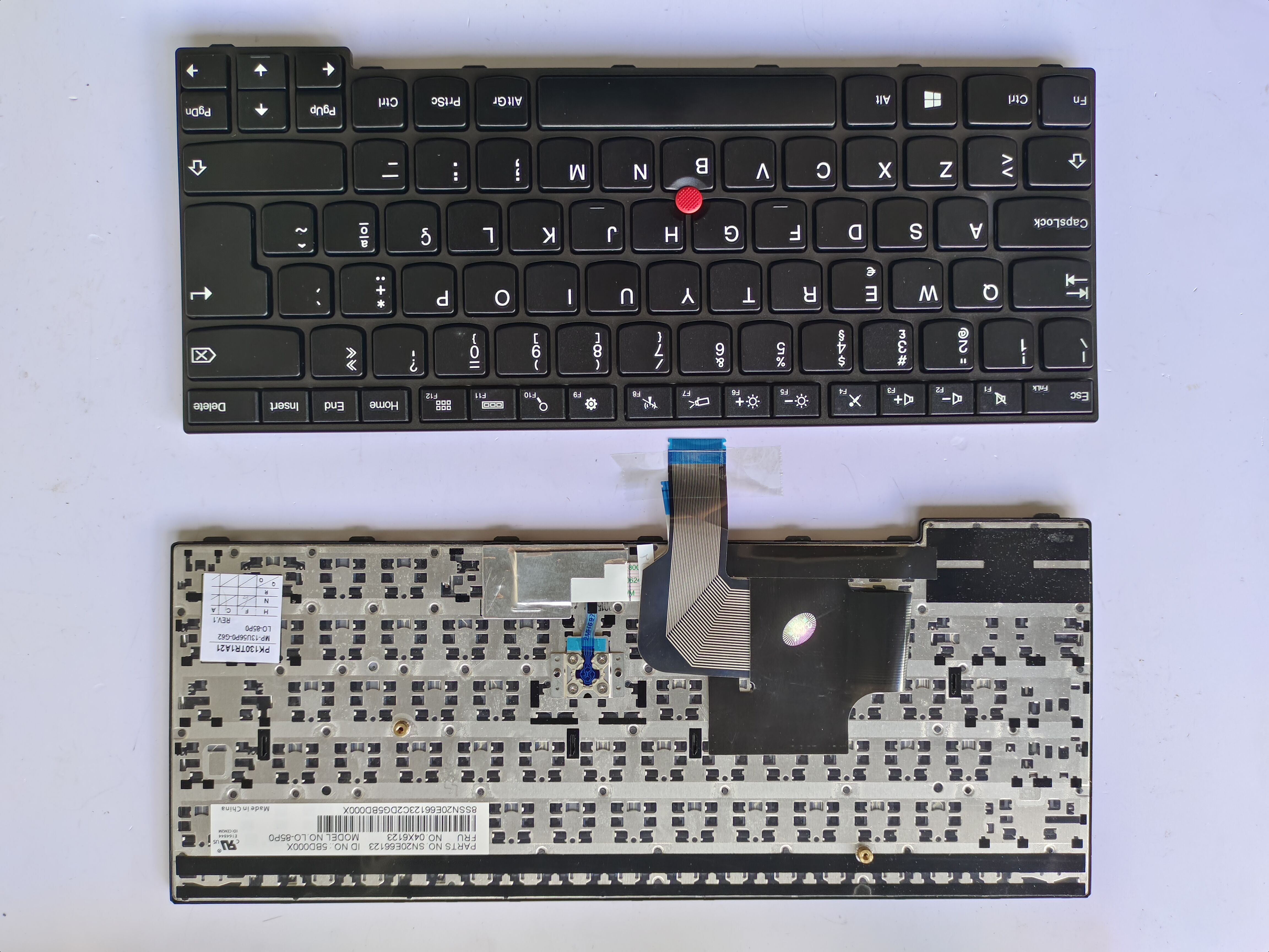 Picture of New Replacement Laptop Keyboard For IBM E450/E460/E455/E465 BLACK FRAME BLACK PO Layout